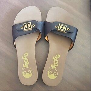 Flogg Malibu Leather Upper Clogs Size 5.5